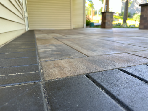 Sealed Patio-Close up